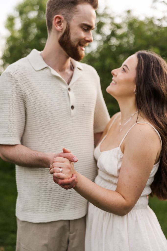 Coutts Centre engagement photos with couple by Brittany Anne Photography